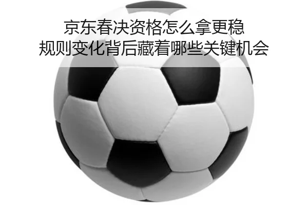 京东春决资格怎么拿更稳 规则变化背后藏着哪些关键机会